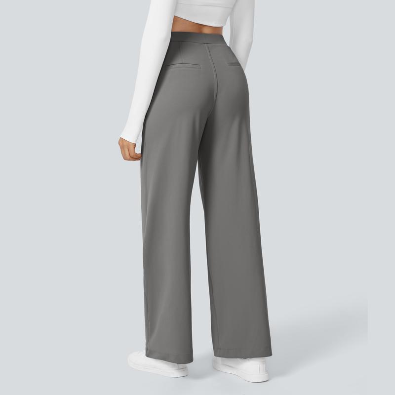 Halara Flex Calça Social Plissada Cintura Alta